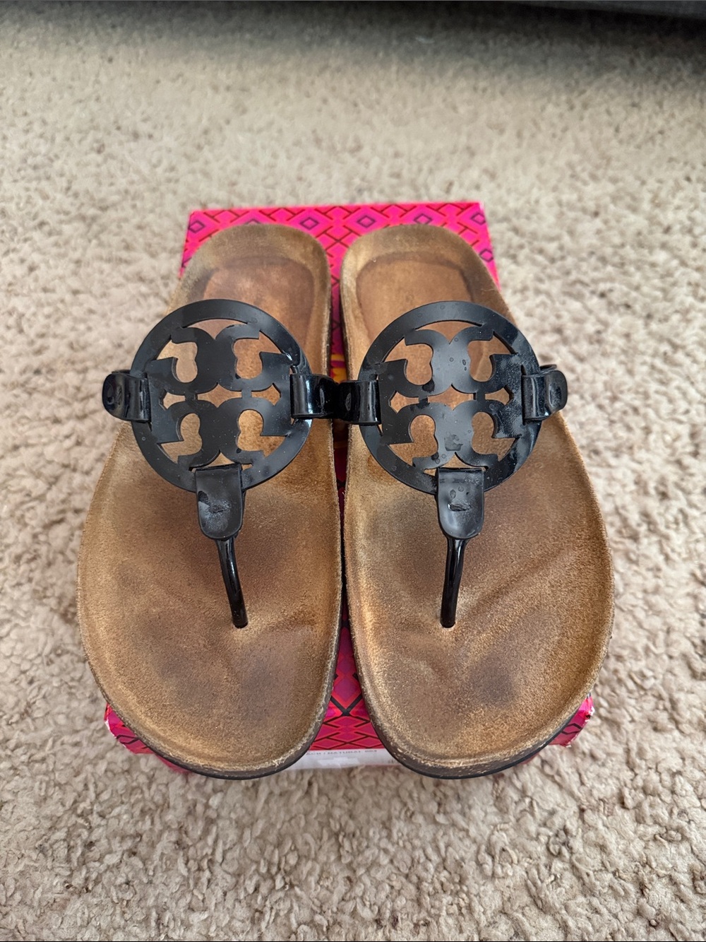 Tory Burch, Miller Cloud - black patent 9.5 w/box